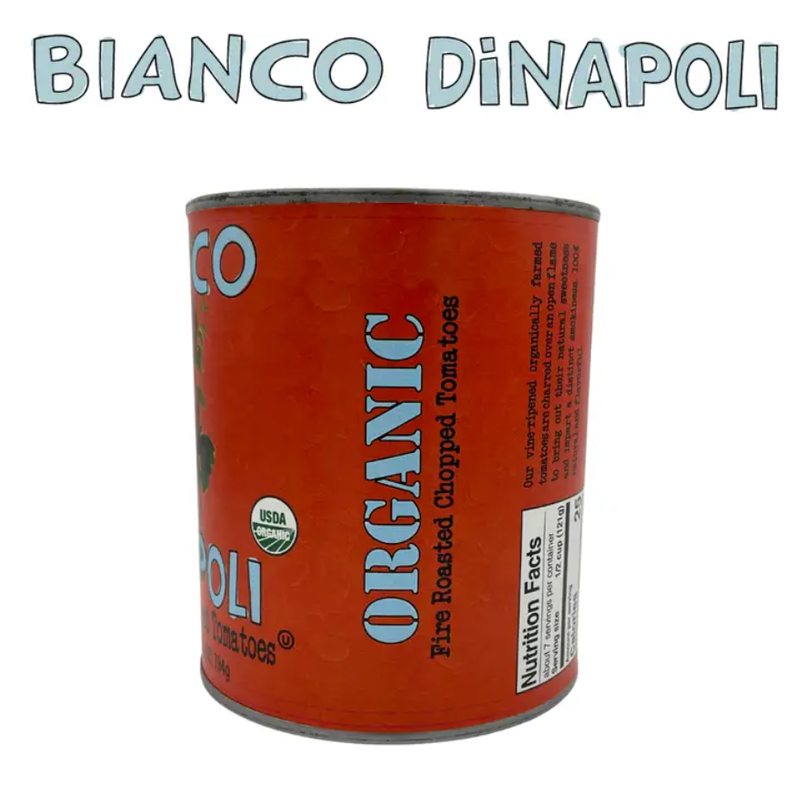 Bianco DiNapoli 28oz Organic Fire Roasted Chopped Tomatoes