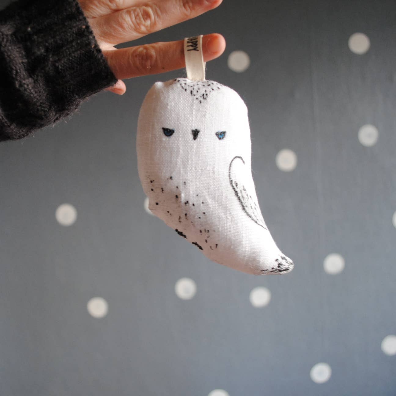 Snowy Owl Christmas Ornament Arctic Animal Totem