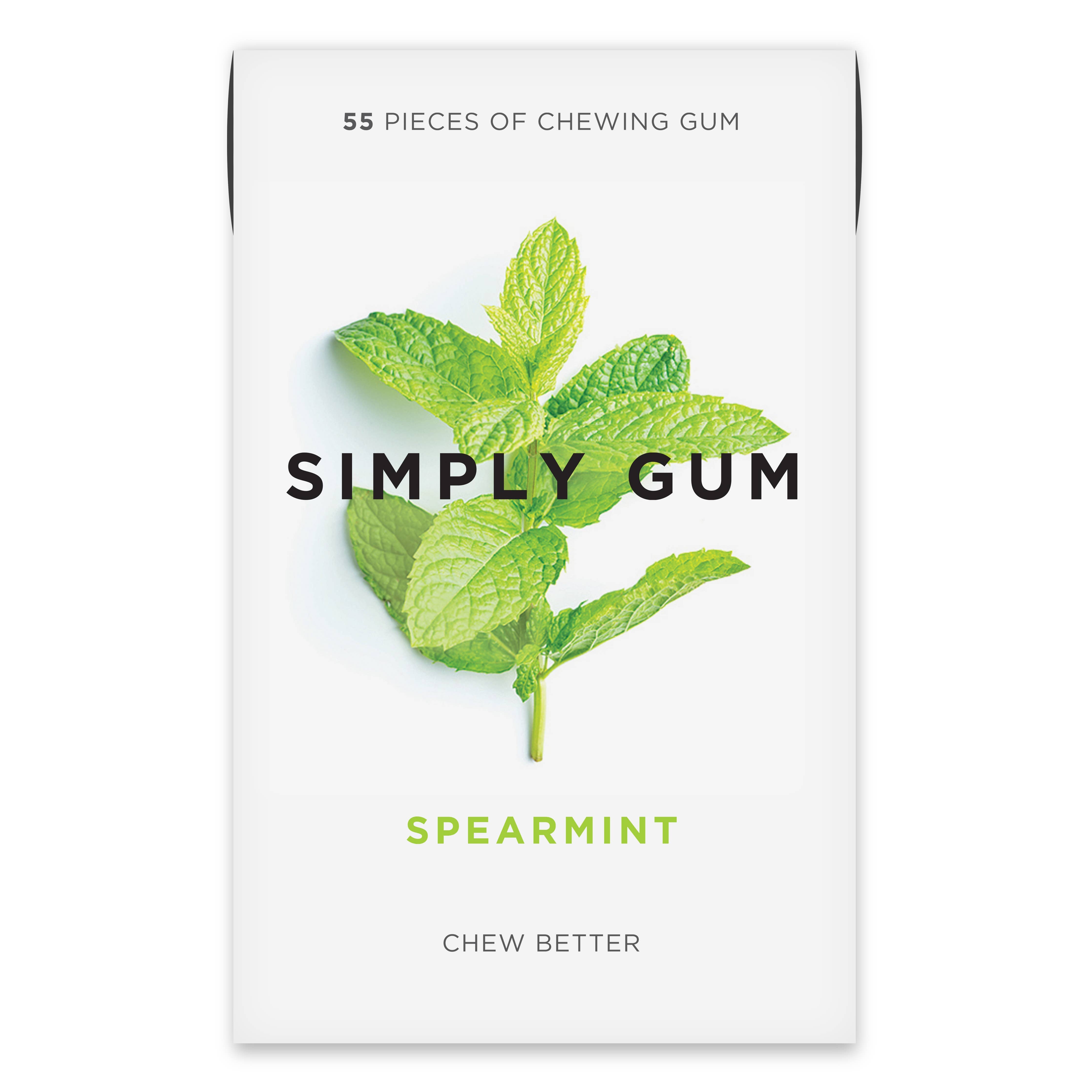 Spearmint Natural Chewing Gum - Large